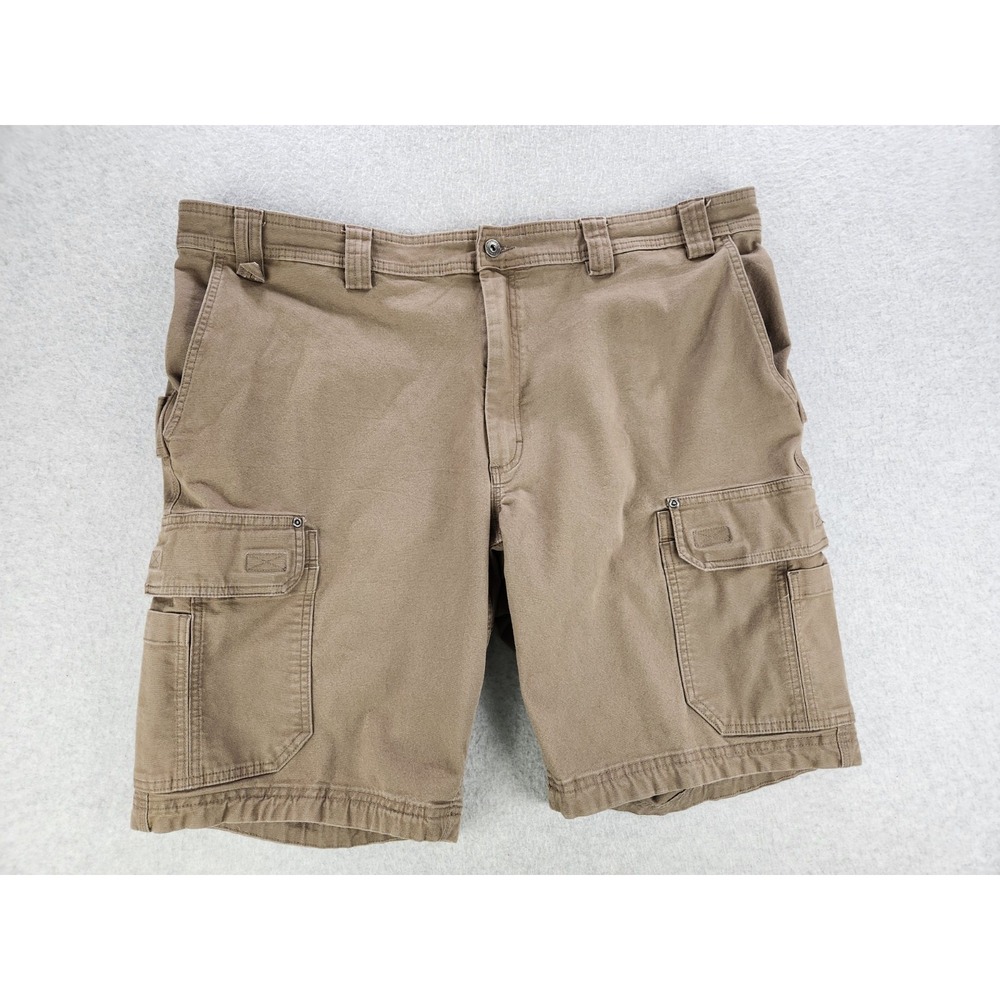 Duluth Shorts Men 44 Flex Fire Hose Brown Relaxed Fit‎ Cargo Carpenter Workwear